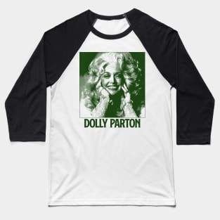 Dolly Parton Engraving Baseball T-Shirt